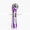 Private label handheld facial cleansing instrument with photon galvanic micro vibration