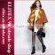 2015 HOT Fashion Yellow Sexy Woman Cashmere Overcoat Winter Dress