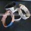 Factory direct sale silicone id bracelets with stainless plate