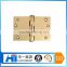 Custom 180 degree Gold/Imitation Gold plating metal stamping door hinge/cabinet hinge