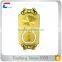 Customized Plated Gold Blessing Metal Card for Cars Decoration