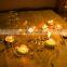 hanging glass ball candle holder with glass holder