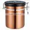 16-Ounce Coffee Vault, Stainless Steel 18/8 canister