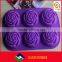 silicone heart shaped flower shape cake mold