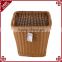 Customized hand weaving big size toy laundry storage plastic basket with handle