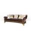 Noble Design Living room Furniture Button Tufted Leather Sofa Vintage Royal Style Castle Sofa Set
