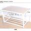 VIVINATURE Micro Fabric Shoe Rack Storage Organizer and Hallway Bench