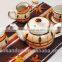 Haonai High qulaity colorful Ceramic teapot Coffee cup Sets