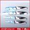 5 pcs kitchen knife set with plastic rotatable knife block blade with printing coating