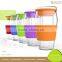 Double Wall Heat Resistant Glass Jug with Silicone Cap