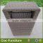 Rattan rubbish chute outdoor rubbish bin