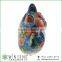 coin holder owl shape flower patterns ceramic animal piggy bank for decoration