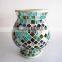 Color Scalloped Shape Mosaic Handmade Rustic Vase Single Types of Flower Vase