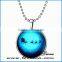 2016 HOT Jewelry Glass Tile Glow design Christmas Ornament Necklace