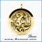  Hot Selling Fashion Stainless Steel Aromatherapy Diffuser Pendant Perfume Locket Necklace with Cotton Pad