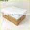 Bamboo Storage Box With White Lid Homex BSCI/Factory