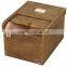 High Quality Wooden Rice Box With Burnning Color