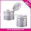 28/400mm High Quality Eco Friendly Plastic Flip Top Cap with Silicone Valve for Cosmetic Dispensing Bottle