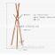 2016 new design Solid beech Wood Coat Rack Intersecting hat display rack