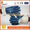 DDSAFETY 2017 Nature Cotton Work Glove 3/4 Nitrile Coating Glove