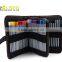 Large Capacity 72pcs Pens Two Layer Drawing Pencil Bag for Colleage