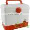 custom first aid kit family medicine newest design factory made plastic home storage box /container with handle