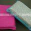 2 different function side Microfiber Kitchen cleaning sponge