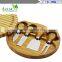 Eco-friendly natural bamboo cheese board set 4 cheese knives with cutting board set bamboo & wood items bamboo kitchenwares wood