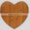 Personalized Design heart shape wood chopping board natural