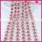 pink rhinestone cup chain trim in the bulk WRC-364