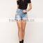 Fashion Black Sexy Cold Shoulder Short Sleeve Women Top