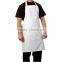 100% cotton white long work apron for doctors