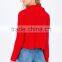 winter lady zip front cowl neck sweater knitting pattern
