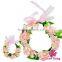 Remake Photo Props Toddler Festival Crown For Kids 2pcs Wedding Headband Flower Garland With Floral Bracelet Accessories