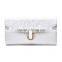 Hotsale Fashion Women Ladies Clutch Evening Bag With Chain Strap Genuine Leather Women Purse