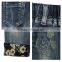 New style fashion breathable denim printed girls embroidery jeans pants