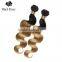 Black Rose Body Wave Two Tone Ombre Colored Brazilian Hair Weave Bundles