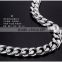 hot sale aluminum chain metal pendant necklace hip hop necklace Thick metal accessories