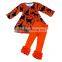 Yawoo long sleeve dress ruffle pants fashion wholesale clothing set for girls baby 2pcs fall winter boutique outfits clothes set