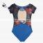 117141041 High Quality Dance Leotard Printing Half Sleeve Ballet Leotards