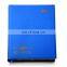 Guangzhou factory produced customized pu leather agenda blue notebook for school stationery