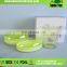 Novetly Plastic Oblong 3pcs Green Cheap China Bathroom Accessories Set