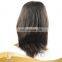 High Quality Brazilian Hair Full Lace Wig Silky Straight Wave Human Hair