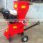 Industrial diseal Mobile Drum manual leaf wood chipper/shredder