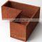 Rectangular Flower Pot Q355GNH Corten Steel Planter