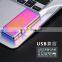 USB charging businessman lighter metal double arc lighter