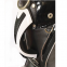 Black high end enamal leather golf club bag