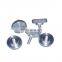 Customised Silver black Anodized Cnc Machining parts racing rig cockpit components mounting plate