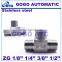 Quick coupler ZG 3/8'' male thread stainless steel 304 three 3 way T type high pressure rope and pipe fittings