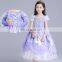 Children Short Sleeve Party Performance Dress for Princess Girl